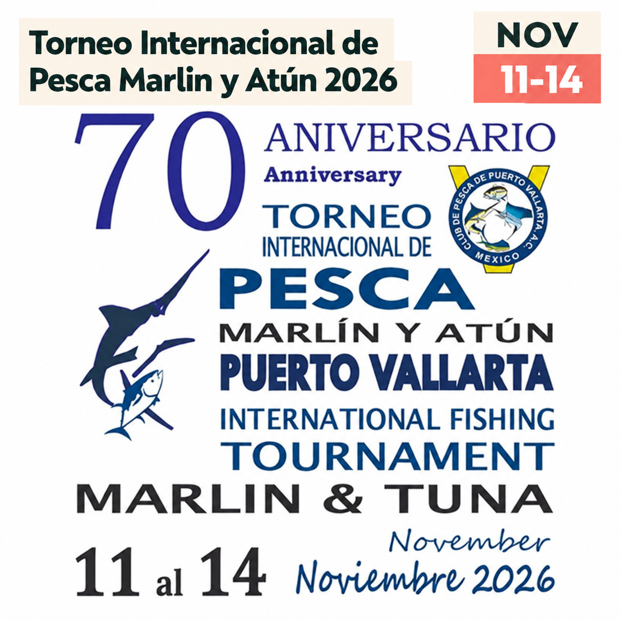 Torneo Internacional de Pesca Marlin y Atún 2026 Event